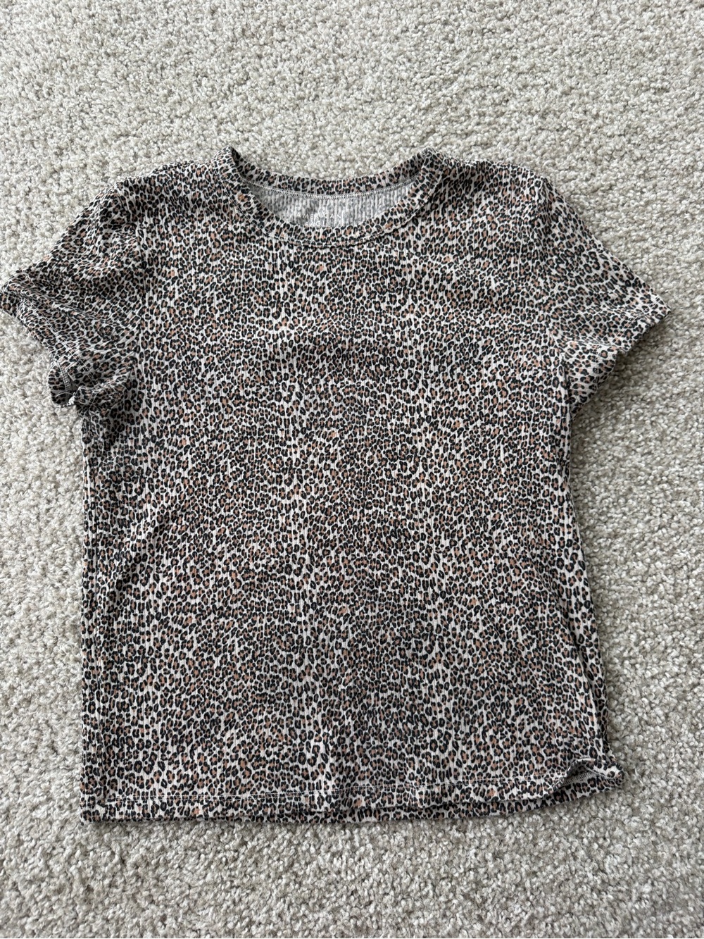 American Eagle Outfitters Leopard Print Short Sleeve Tee